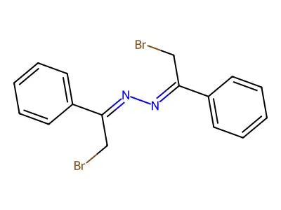 2-bromo-N-[(2-bromo-1-phenylethylidene)amino]-1-phenylethanimine structure