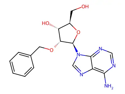 5-(6-Aminopurin-9-yl)-2-(hydroxymethyl)-4-phenylmethoxyoxolan-3-ol structure