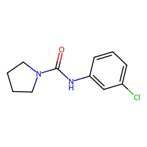 N-(3-Chlorophenyl)-1-pyrrolidinecarboxamide structure