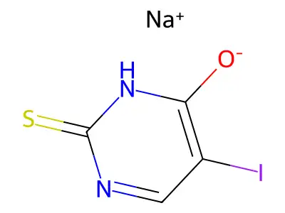 2,3-Dihydro-5-iodo-2-thioxo-4(1H)-pyrimidinone structure