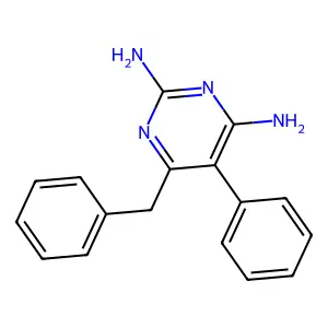 2,4-Pyrimidinediamine, 5-phenyl-6-(phenylmethyl)- structure