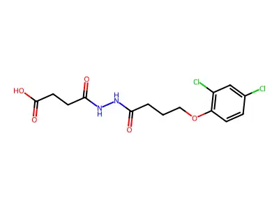 4-{2-[4-(2,4-Dichlorophenoxy)butanoyl]hydrazino}-4-oxobutanoic acid structure