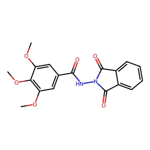N-(1,3-dioxo-1,3-dihydro-2H-isoindol-2-yl)-3,4,5-trimethoxybenzamide structure