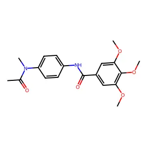 N-{4-[acetyl(methyl)amino]phenyl}-3,4,5-trimethoxybenzamide structure