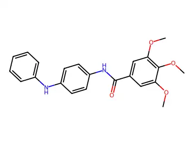 N-(4-anilinophenyl)-3,4,5-trimethoxybenzamide structure