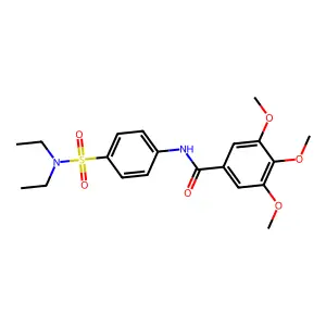 N-[4-(diethylsulfamoyl)phenyl]-3,4,5-trimethoxybenzamide structure