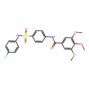 N-[4-[(4-fluorophenyl)sulfamoyl]phenyl]-3,4,5-trimethoxybenzamide structure