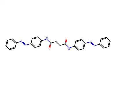 Butanediamide, N1,N4-bis[4-(2-phenyldiazenyl)phenyl]- structure