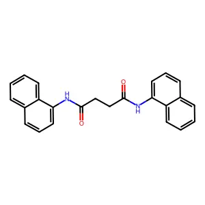 N,N'-dinaphthalen-1-ylbutanediamide structure