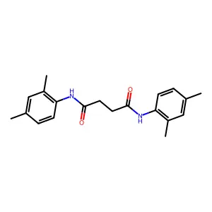 N,N'-bis(2,4-dimethylphenyl)butanediamide structure