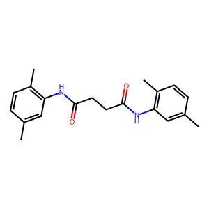 N,N'-bis(2,5-dimethylphenyl)butanediamide structure