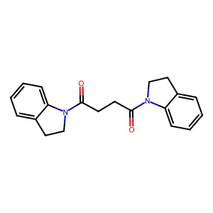 1,4-Bis(2,3-dihydroindol-1-yl)butane-1,4-dione structure