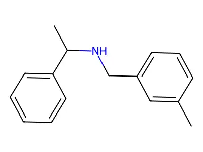 (3-Methylbenzyl)(1-phenylethyl)amine structure