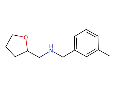 N-[(3-methylphenyl)methyl]-1-[(2R)-oxolan-2-yl]methanamine structure