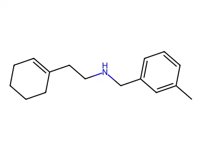 2-(cyclohex-1-en-1-yl)-N-(3-methylbenzyl)ethanamine structure