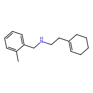 (2-Cyclohex-1-EN-1-ylethyl)(2-methylbenzyl)amine structure