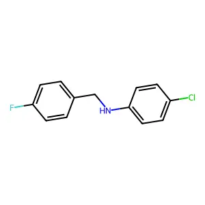 4-Chloro-N-(4-fluorobenzyl)aniline structure