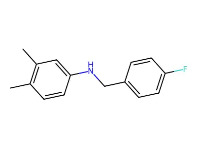 N-(4-Fluorobenzyl)-3,4-dimethylaniline structure