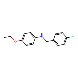 4-ethoxy-N-[(4-fluorophenyl)methyl]aniline structure