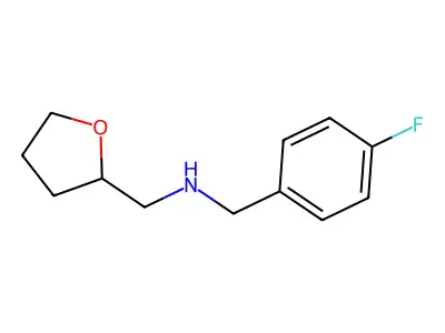 (4-Fluoro-benzyl)-furan-2-ylmethyl-amine structure