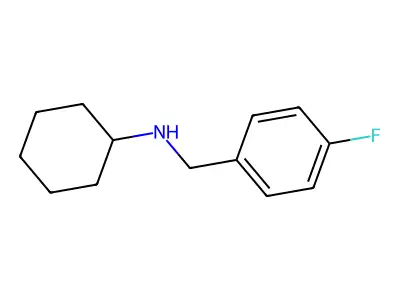 N-(4-fluorobenzyl)cyclohexanamine structure