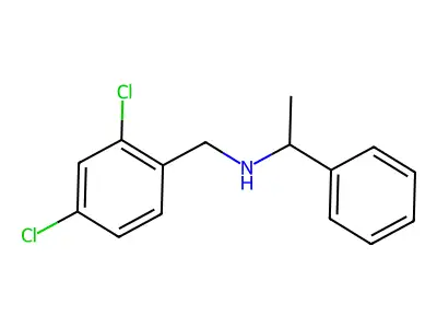(2,4-Dichlorobenzyl)(1-phenylethyl)amine structure