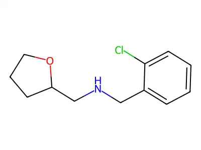 N-[(2-chlorophenyl)methyl]-1-[(2R)-oxolan-2-yl]methanamine structure