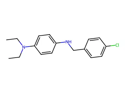 N1-(4-chlorobenzyl)-N4,N4-diethyl-1,4-benzenediamine structure