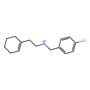 (4-Chlorobenzyl)(2-cyclohex-1-EN-1-ylethyl)amine structure
