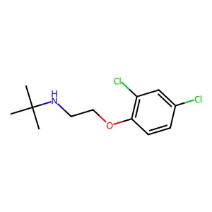 N-[2-(2,4-Dichlorophenoxy)ethyl]-2-methyl-2-propanamine structure