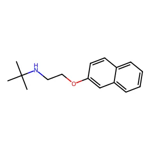 2-methyl-N-(2-naphthalen-2-yloxyethyl)propan-2-amine structure