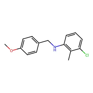 3-Chloro-N-(4-methoxybenzyl)-2-methylaniline structure