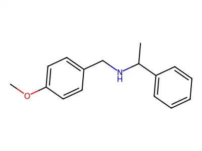 N-(4-methoxybenzyl)-1-phenylethanamine structure
