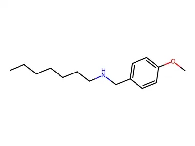 N-[(4-methoxyphenyl)methyl]heptan-1-amine structure