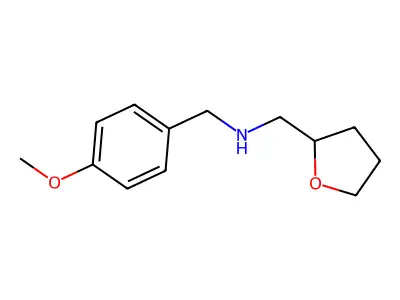 N-[(4-methoxyphenyl)methyl]-1-[(2R)-oxolan-2-yl]methanamine structure