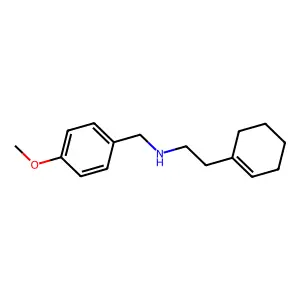 (2-Cyclohex-1-EN-1-ylethyl)(4-methoxybenzyl)amine structure