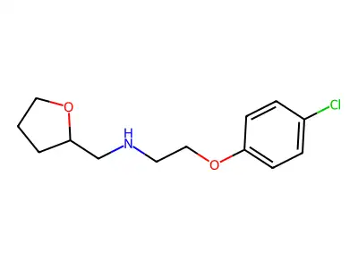 [2-(4-Chloro-phenoxy)-ethyl]-(tetrahydro-furan-2-ylmethyl)-amine structure