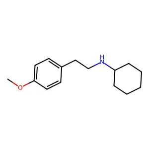 N-[2-(4-甲氧基苯基)乙基]环己胺 structure