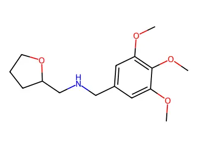 (Tetrahydro-furan-2-ylmethyl)-(3,4,5-trimethoxy-benzyl)-amine structure