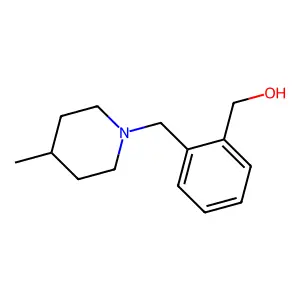 {2-[(4-Methylpiperidin-1-yl)methyl]phenyl}methanol structure