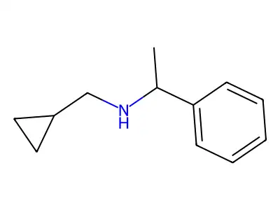 (Cyclopropylmethyl)(1-phenylethyl)amine structure