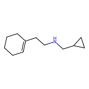 (2-Cyclohex-1-EN-1-ylethyl)(cyclopropylmethyl)amine structure