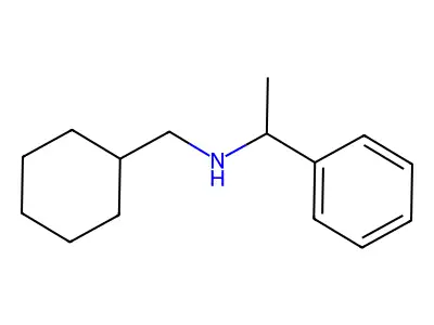 N-(cyclohexylmethyl)-1-phenylethanamine structure