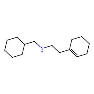 (2-Cyclohex-1-EN-1-ylethyl)(cyclohexylmethyl)amine structure