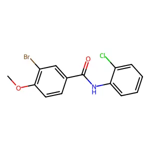 3-bromo-N-(2-chlorophenyl)-4-methoxybenzamide structure