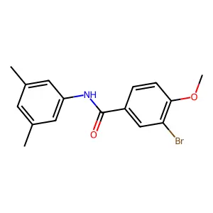 3-bromo-N-(3,5-dimethylphenyl)-4-methoxybenzamide structure