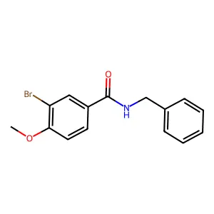 N-benzyl-3-bromo-4-methoxybenzamide structure