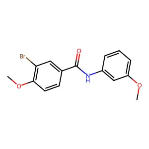 3-bromo-4-methoxy-N-(3-methoxyphenyl)benzamide structure