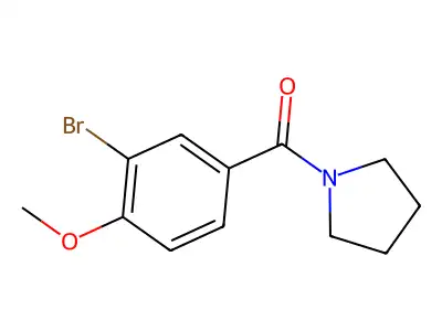 (3-Bromo-4-methoxyphenyl)-pyrrolidin-1-ylmethanone structure