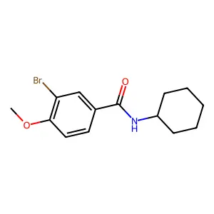3-bromo-N-cyclohexyl-4-methoxybenzamide structure